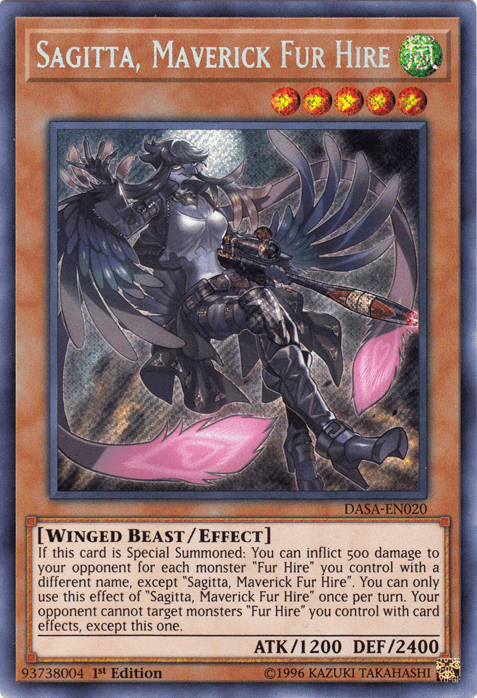 Sagitta, Maverick Fur Hire [DASA-EN020] Secret Rare - POKÉ JEUX