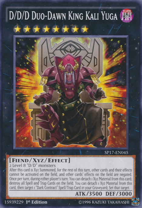 D/D/D Duo-Dawn King Kali Yuga [SP17-EN045] Common - POKÉ JEUX