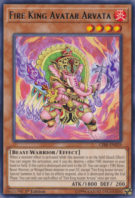 Fire King Avatar Arvata [CIBR-EN029] Rare - POKÉ JEUX