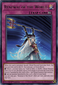 Renewal of the World [CYHO-EN072] Rare - POKÉ JEUX