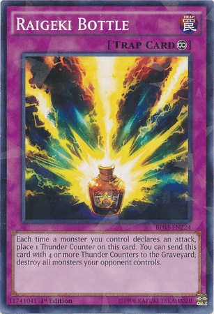 Raigeki Bottle [BP03-EN224] Shatterfoil Rare - POKÉ JEUX