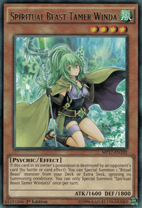 Spiritual Beast Tamer Winda [MP17-EN192] Rare - POKÉ JEUX