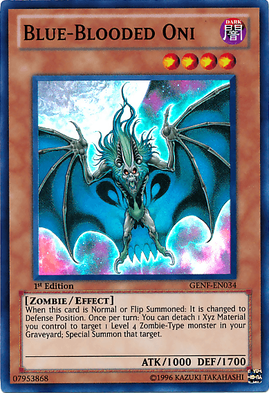 Blue-Blooded Oni [GENF-EN034] Super Rare - POKÉ JEUX