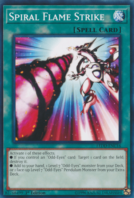 Spiral Flame Strike [LEDD-ENC16] Common - POKÉ JEUX