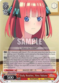 Daily Routine, Nino Nakano (5HY/W90-E053 R) [The Quintessential Quintuplets 2] - POKÉ JEUX