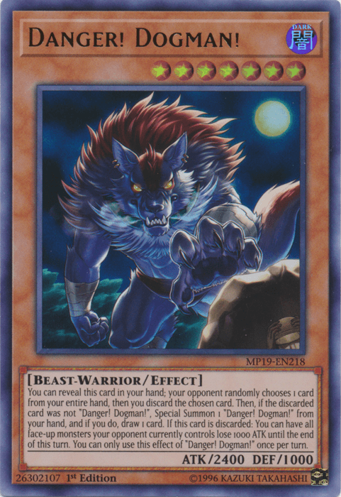 Danger! Dogman! [MP19-EN218] Ultra Rare - POKÉ JEUX