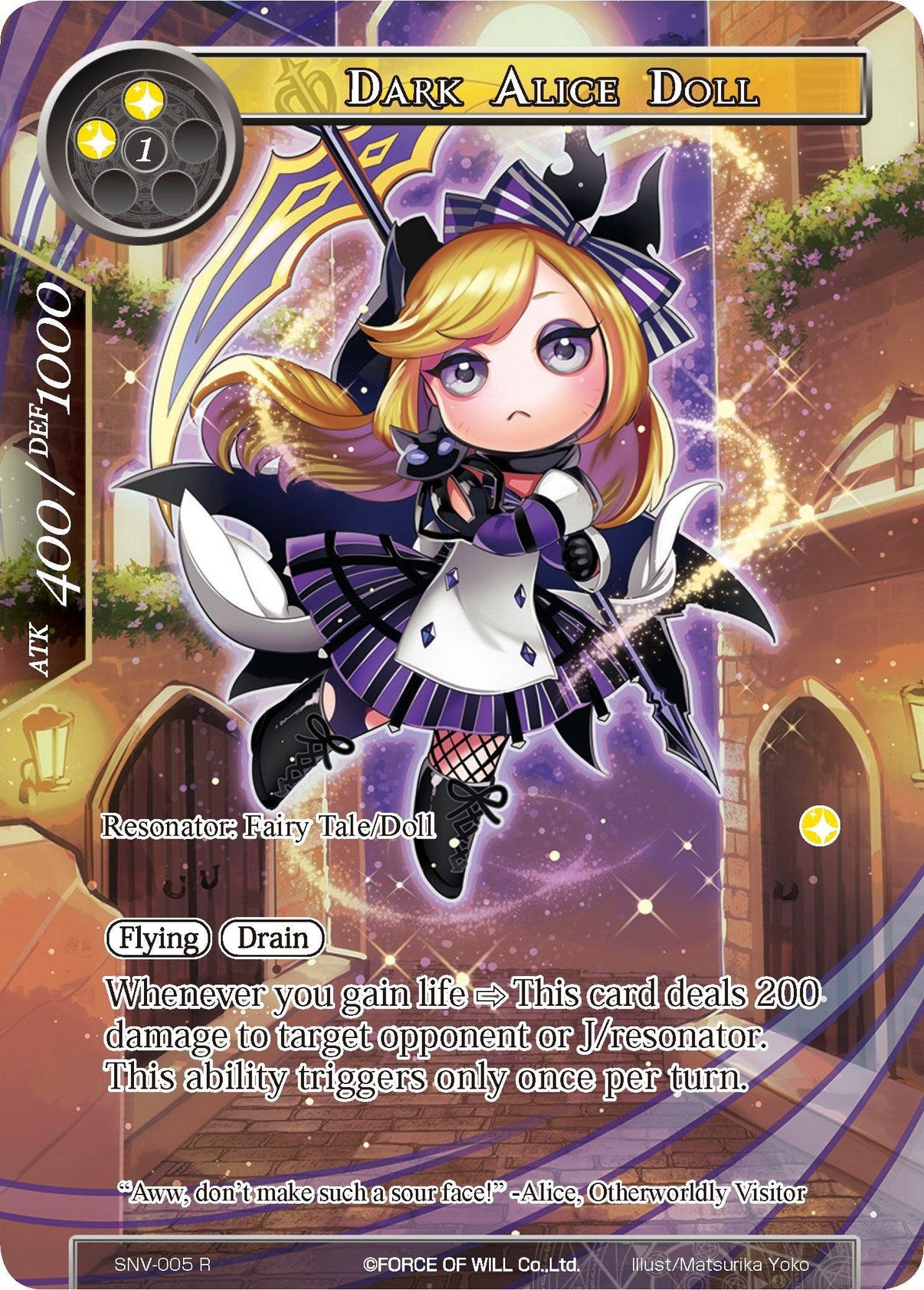 Dark Alice Doll (Full Art) (SNV-005) [The Strangers of New Valhalla] - POKÉ JEUX