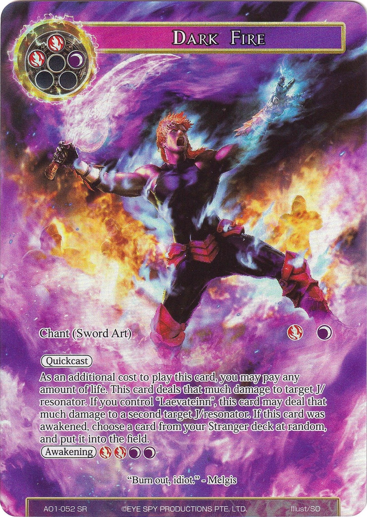 Dark Fire (Full Art) (AO1-052) [Alice Origin] - POKÉ JEUX
