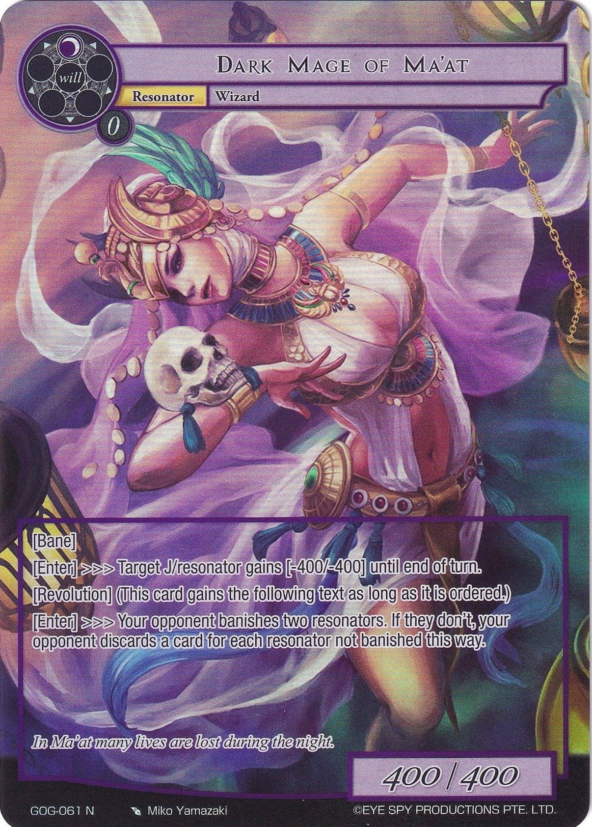 Dark Mage of Ma'at (Full Art) (GOG-061) [Game of Gods] - POKÉ JEUX