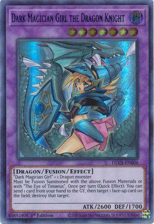 Dark Magician Girl the Dragon Knight (Alternate Art) (Green) [DLCS-EN006] Ultra Rare - POKÉ JEUX