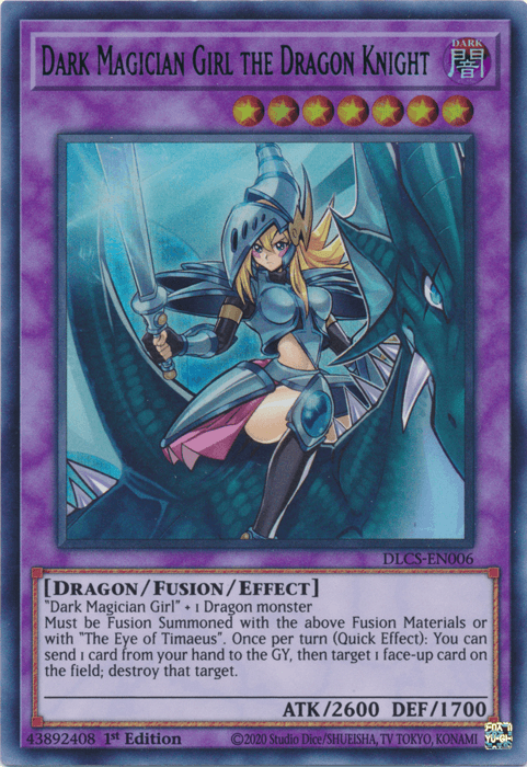 Dark Magician Girl the Dragon Knight (Blue) [DLCS-EN006] Ultra Rare - POKÉ JEUX