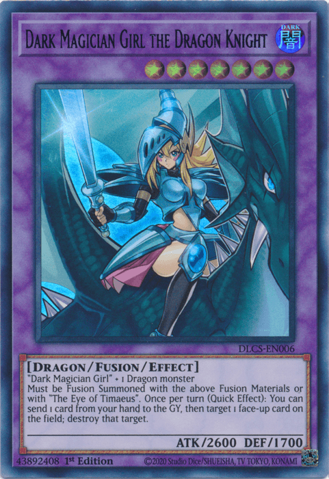 Dark Magician Girl the Dragon Knight (Purple) [DLCS-EN006] Ultra Rare - POKÉ JEUX