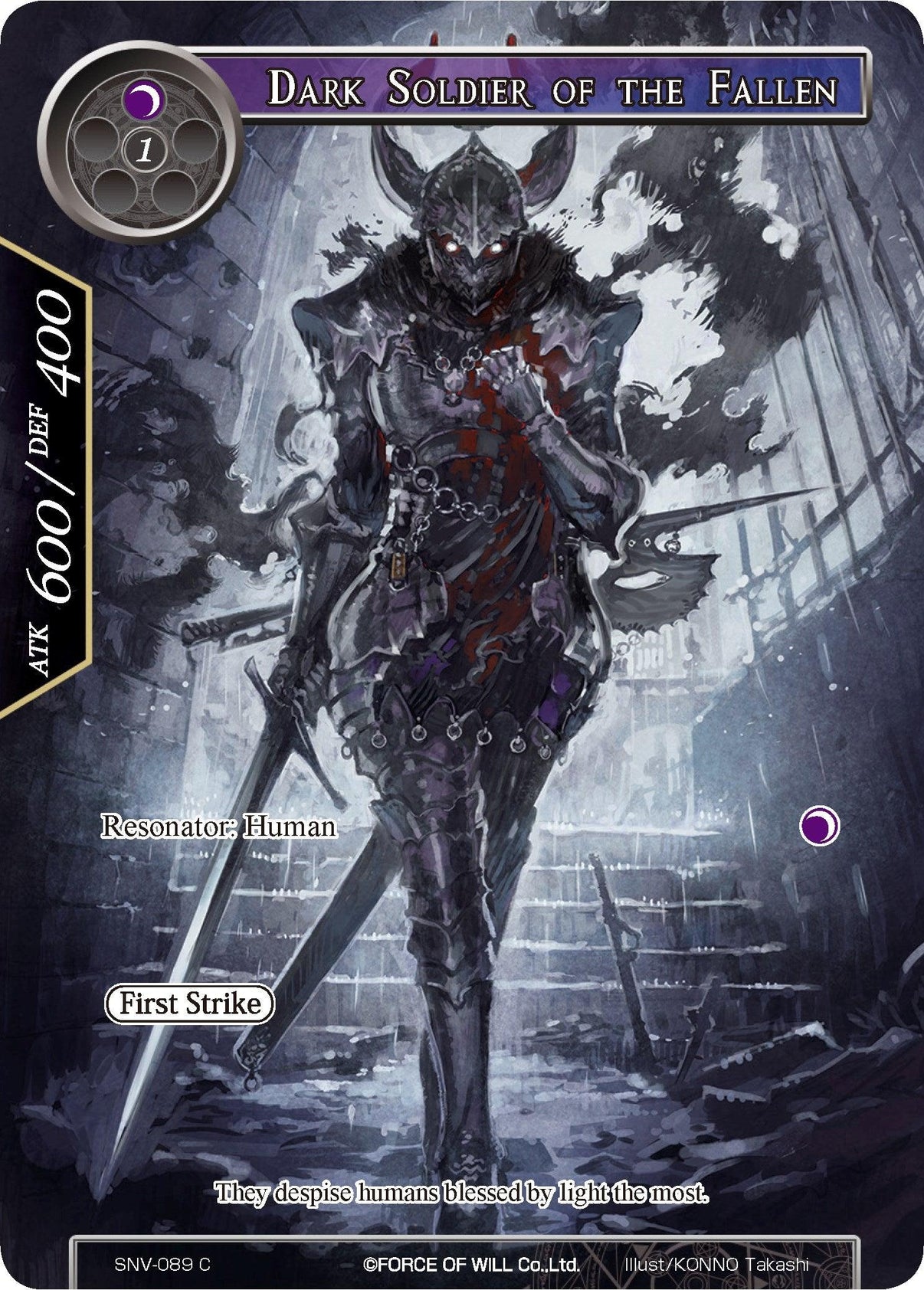 Dark Soldier of the Fallen (Full Art) (SNV-089) [The Strangers of New Valhalla] - POKÉ JEUX