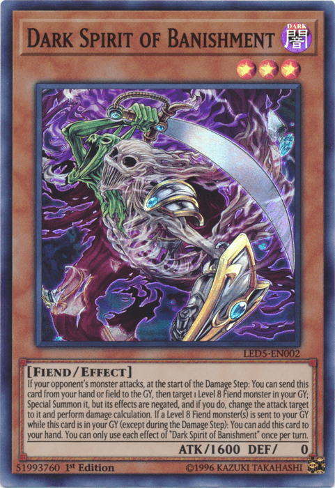 Dark Spirit of Banishment [LED5-EN002] Super Rare - POKÉ JEUX