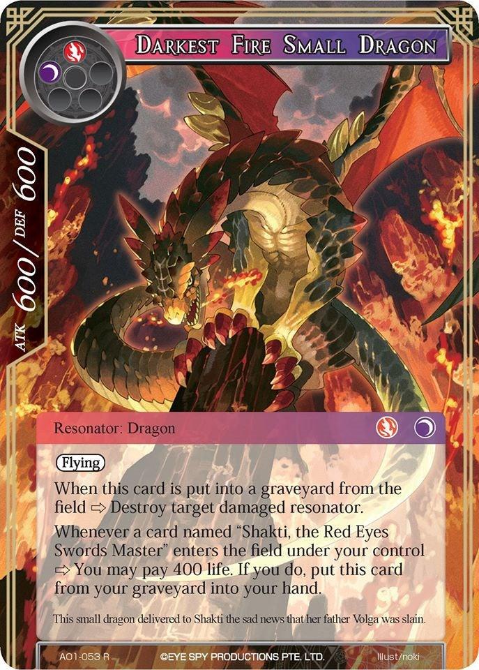 Darkest Fire Small Dragon (AO1-053) [Alice Origin] - POKÉ JEUX