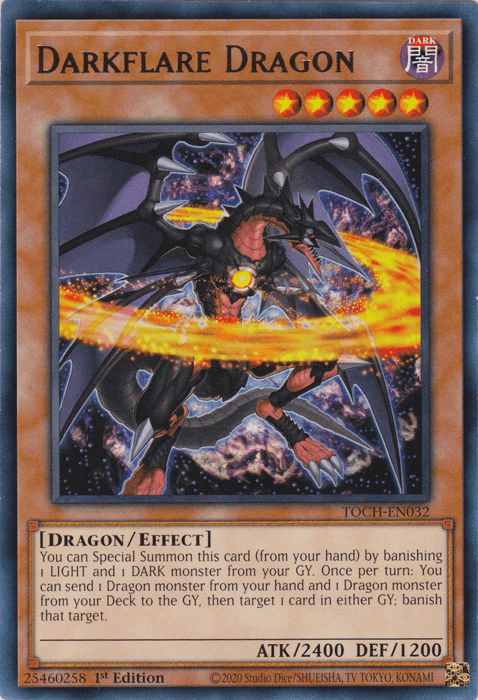 Darkflare Dragon [TOCH-EN032] Rare - POKÉ JEUX