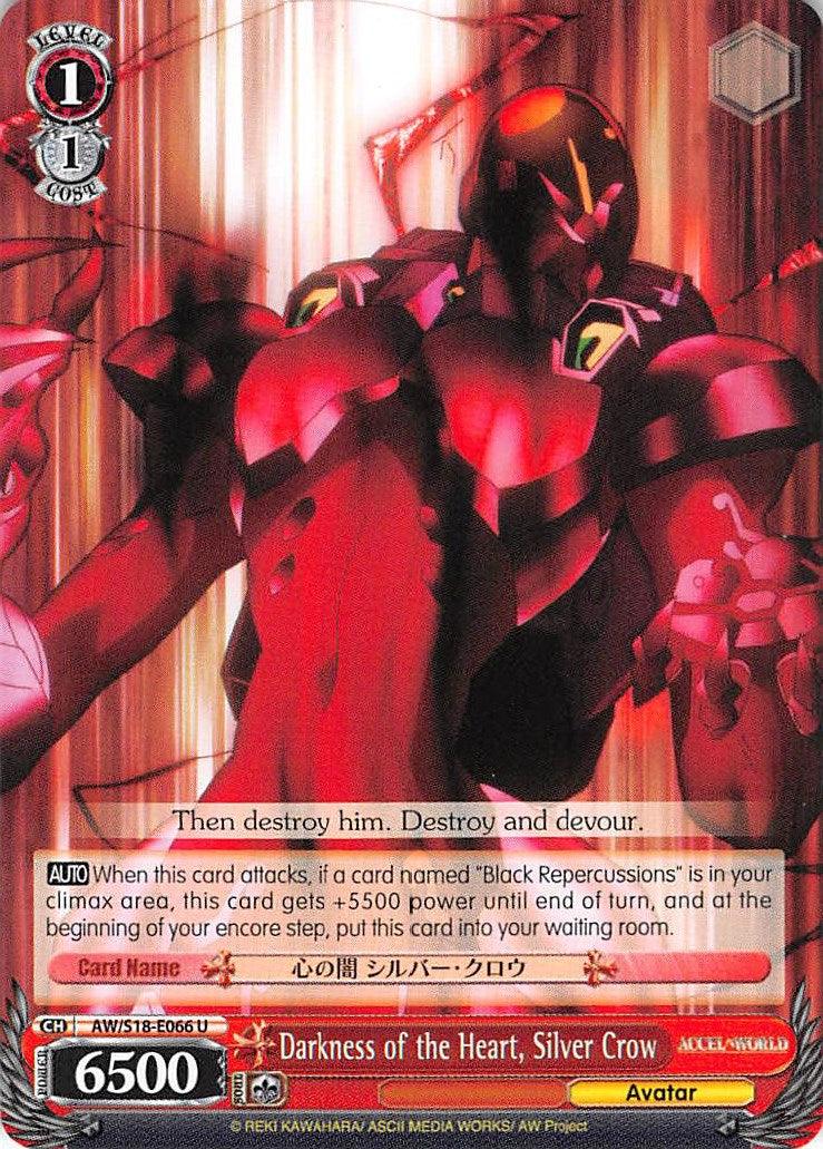 Darkness of the Heart, Silver Crow (AW/S18-E066 U) [Accel World] - POKÉ JEUX