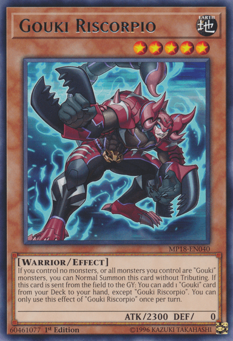 Gouki Riscorpio [MP18-EN040] Rare - POKÉ JEUX