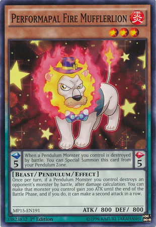 Performapal Fire Mufflerlion [MP15-EN191] Common - POKÉ JEUX