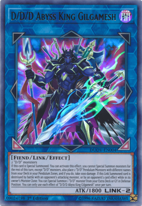 D/D/D Abyss King Gilgamesh [DUOV-EN004] Ultra Rare - POKÉ JEUX
