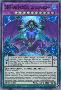 D/D/D Super Doom King Purple Armageddon [MP19-EN230] Super Rare - POKÉ JEUX