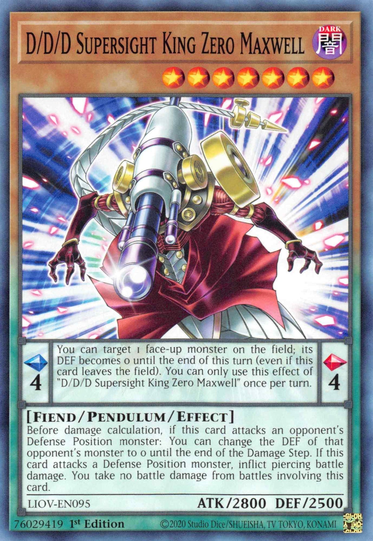 D/D/D Supersight King Zero Maxwell [LIOV-EN095] Common - POKÉ JEUX