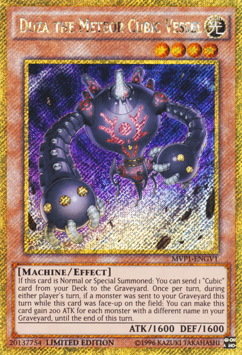 Duza the Meteor Cubic Vessel [MVP1-ENGV1] Gold Secret Rare - POKÉ JEUX