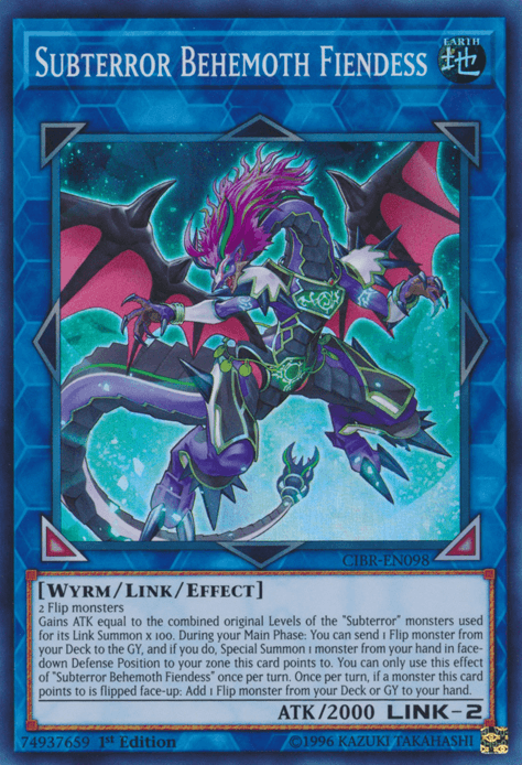 Subterror Behemoth Fiendess [CIBR-EN098] Super Rare - POKÉ JEUX