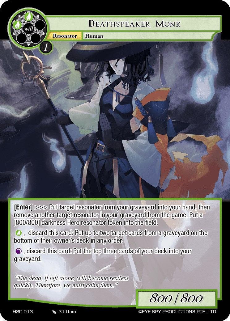 Deathspeaker Monk (HSD-013) [Starter Deck: Hero Cluster] - POKÉ JEUX
