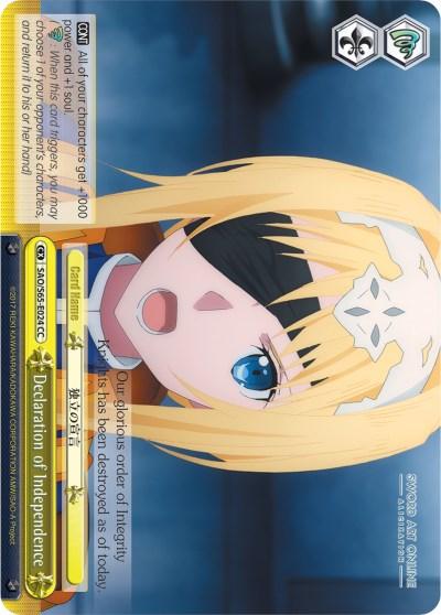 Declaration of Independence (SAO/S65-E024 CC) [Sword Art Online -Alicization-] - POKÉ JEUX