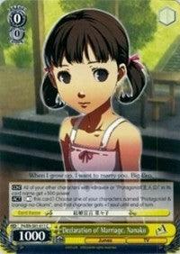 Declaration of Marriage, Nanako (P4/EN-S01-011 C) [Persona 4 ver.E] - POKÉ JEUX