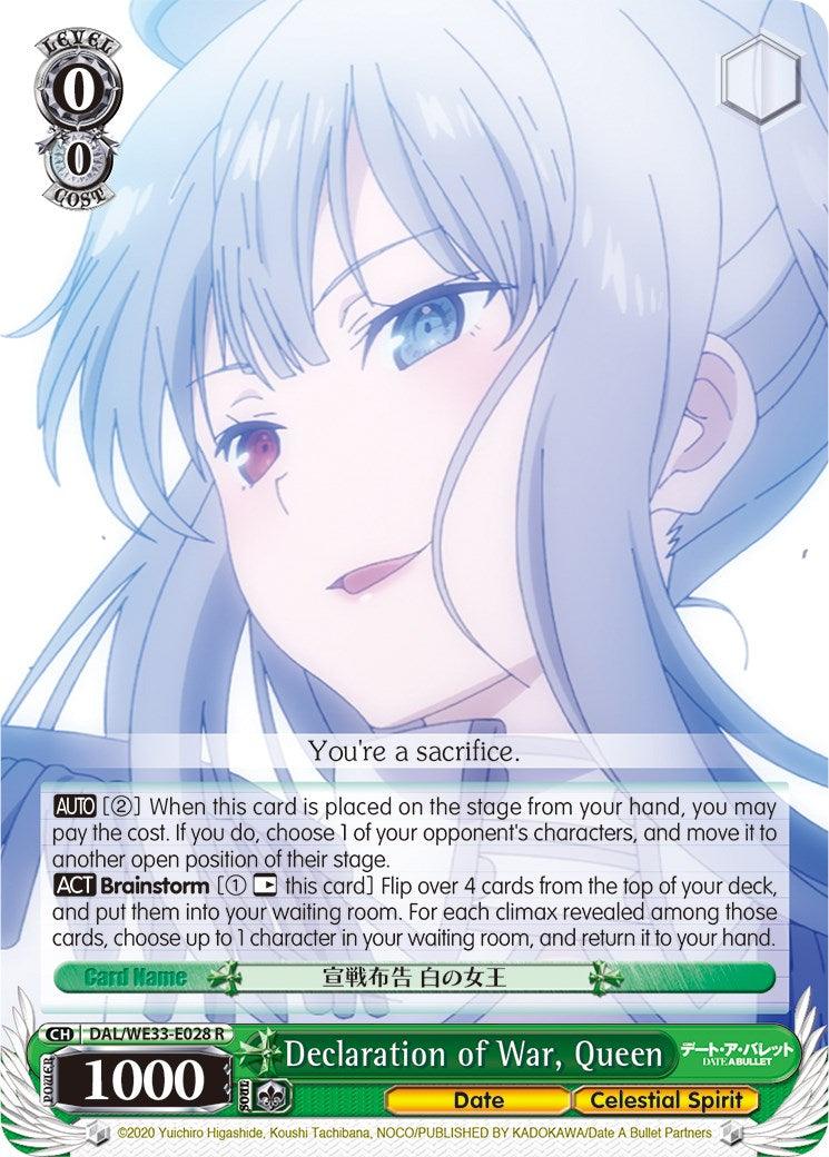 Declaration of War, Queen (DAL/WE33-E028 R) (Parallel Foil) [Date A Bullet] - POKÉ JEUX