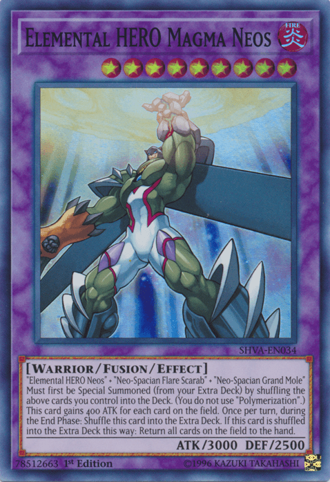 Elemental HERO Magma Neos [SHVA-EN034] Super Rare - POKÉ JEUX