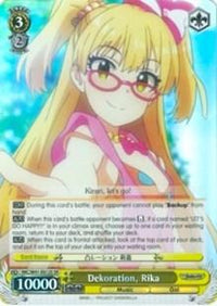 Dekoration, Rika (IMC/W41-E012S SR) [The iDOLM@STER Cinderella Girls] - POKÉ JEUX