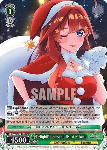 Delightful Present, Itsuki Nakano (5HY/W101-E044S SR) [The Quintessential Quintuplets Movie] - POKÉ JEUX