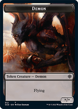 Demon // Demon Double-Sided Token [Starter Commander Decks] - POKÉ JEUX