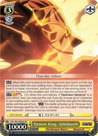 Demon King, Jaldabaoth (OVL/S62-E008S SR) [Nazarick: Tomb of the Undead] - POKÉ JEUX
