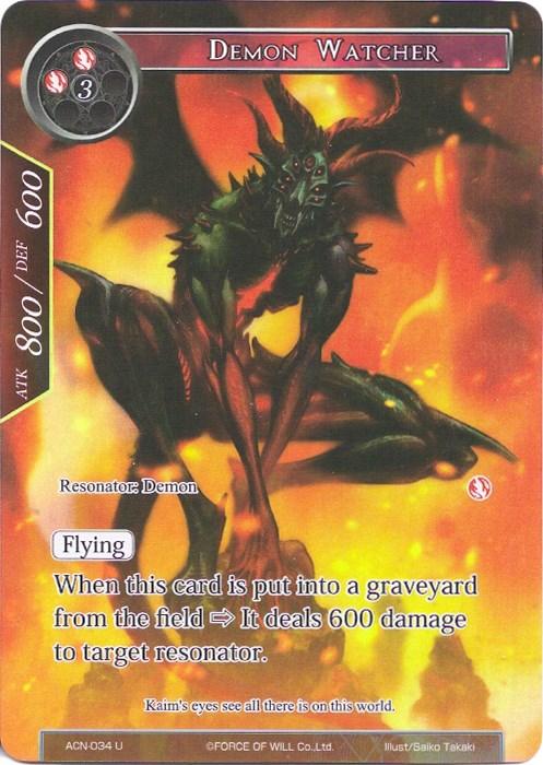Demon Watcher (Full Art) (ACN-034) [Ancient Nights] - POKÉ JEUX
