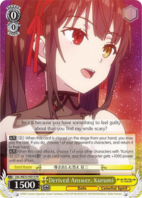Derived Answer, Kurumi (DAL/WE33-PE01S PR) [Date A Bullet] - POKÉ JEUX
