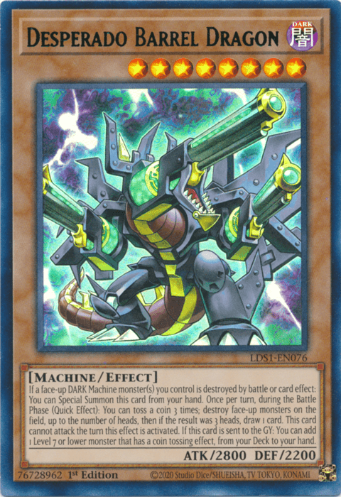 Desperado Barrel Dragon (Green) [LDS1-EN076] Ultra Rare - POKÉ JEUX