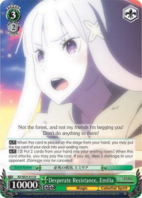 Desperate Resistance, Emilia (RZ/SE35-E15 R) (Parallel Foil) [Re:ZERO: The Frozen Bond] - POKÉ JEUX