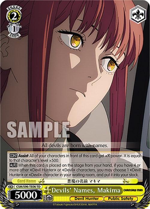 Devils' Names, Makima (CSM/S96-TE06 TD) [Chainsaw Man] - POKÉ JEUX