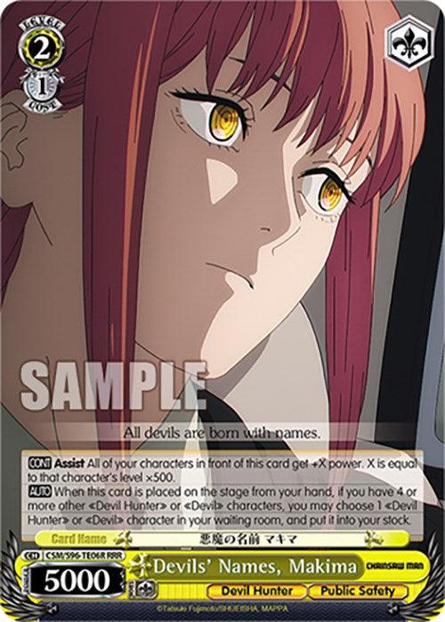 Devils' Names, Makima (CSM/S96-TE06R RRR) [Chainsaw Man] - POKÉ JEUX