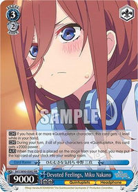 Devoted Feelings, Miku Nakano (5HY/W90-E082 RR) [The Quintessential Quintuplets 2] - POKÉ JEUX