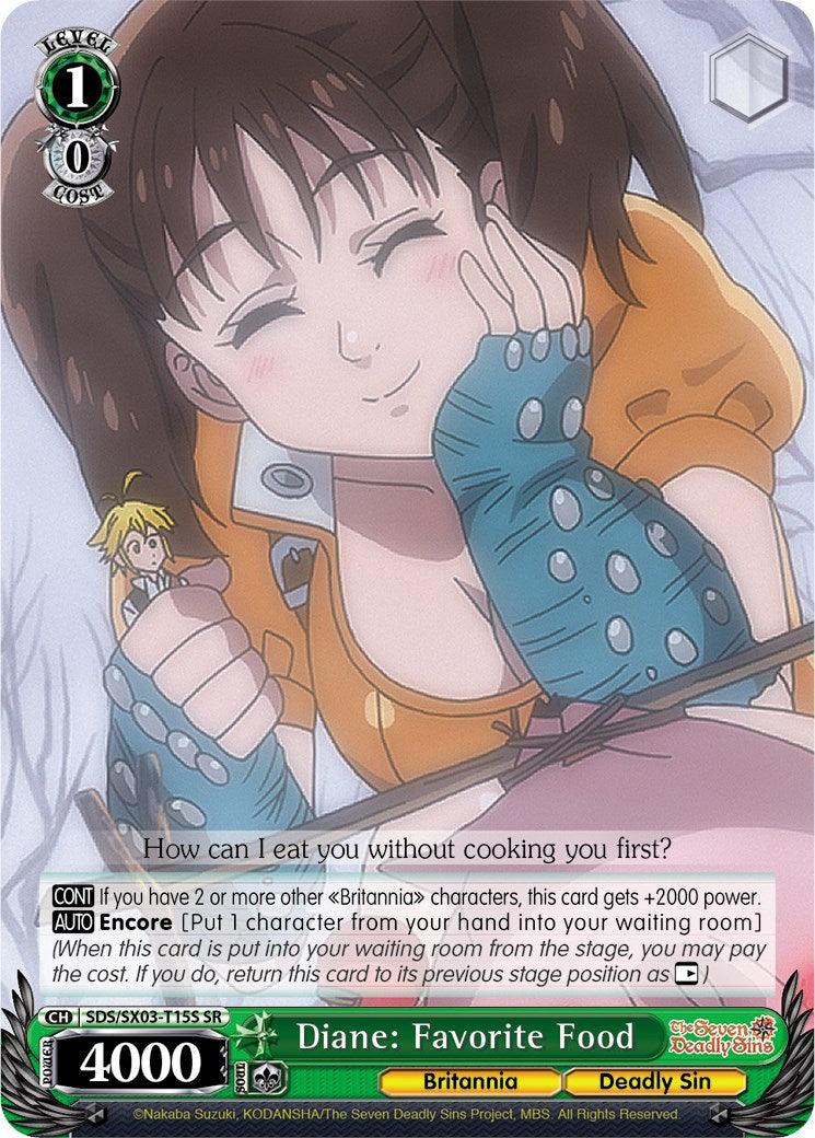 Diane: Favorite Food (SDS/SX03-T15S SR) [The Seven Deadly Sins] - POKÉ JEUX