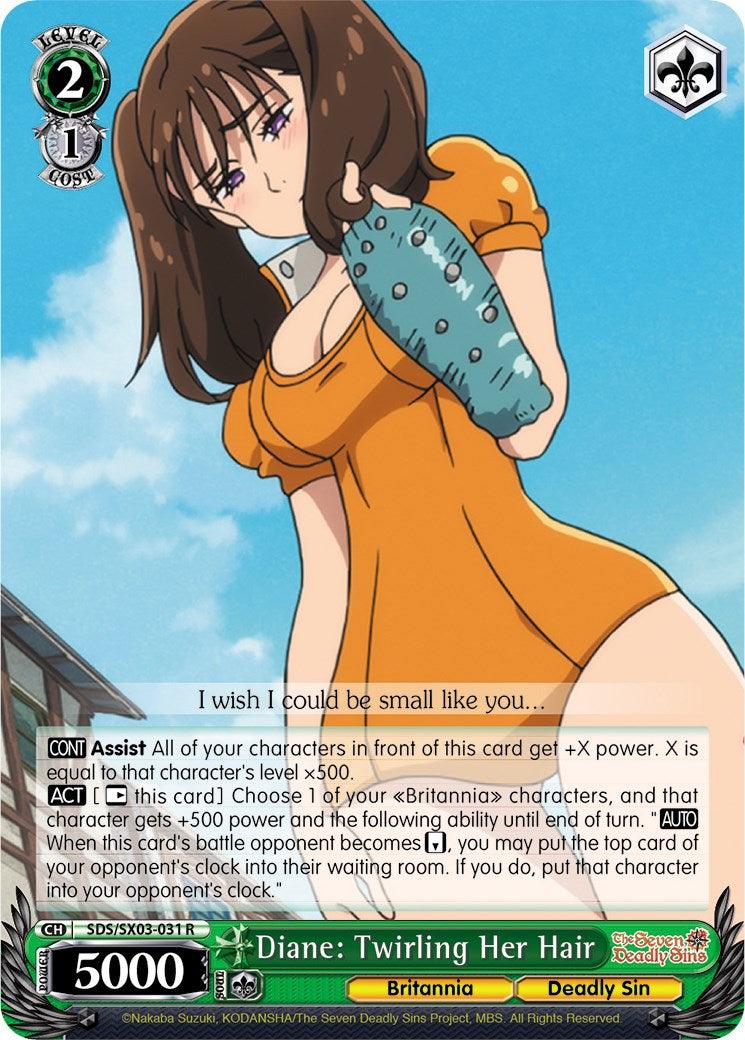 Diane: Twirling Her Hair (SDS/SX03-031 R) [The Seven Deadly Sins] - POKÉ JEUX