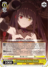 Difference in Status, Kurumi (DAL/WE33-E007 R) [Date A Bullet] - POKÉ JEUX