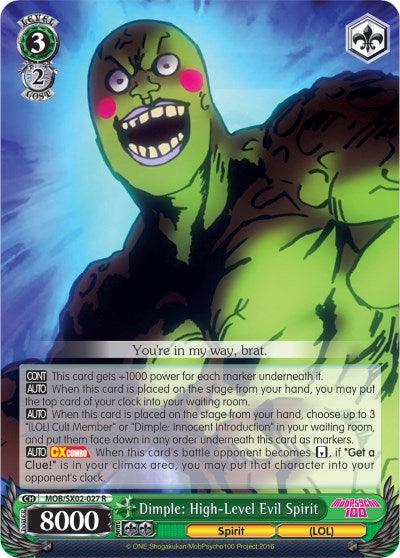 Dimple: High-Level Evil Spirit (MOB/SX02-027 R) [Mob Psycho 100] - POKÉ JEUX