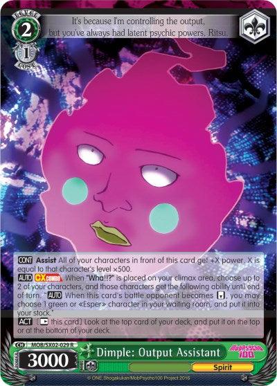 Dimple: Output Assistant (MOB/SX02-029 R) [Mob Psycho 100] - POKÉ JEUX