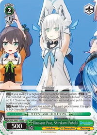 Dinosaur Pose, Shirakami Fubuki (HOL/W91-TE033 TD) [hololive production] - POKÉ JEUX